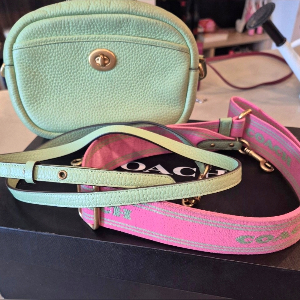 Coach Light Green Purse